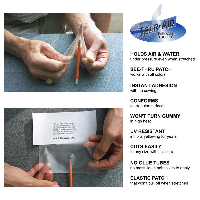 Tear-Aid Vinyl Inflatable Repair Kit, Yellow Box Type B, Single - Image 3
